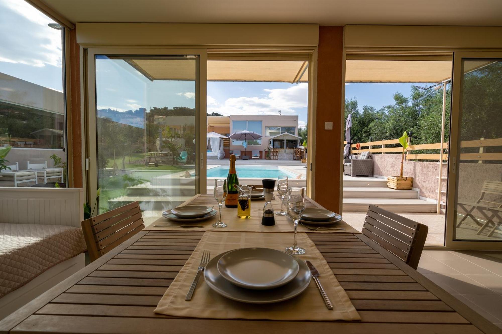 Modular Bungalows With Heated Pool Artemis Greece Exteriör bild