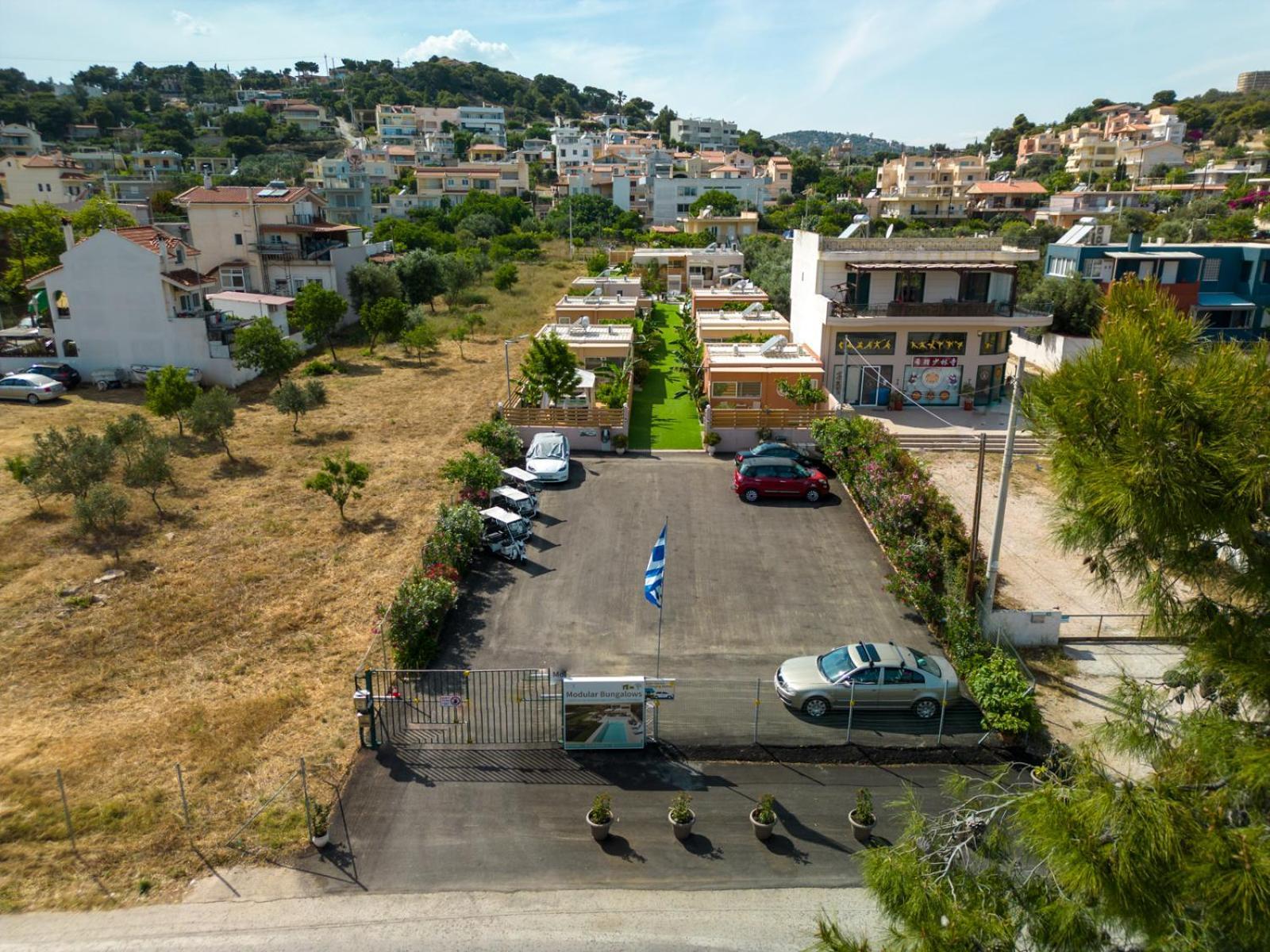 Modular Bungalows With Heated Pool Artemis Greece Exteriör bild