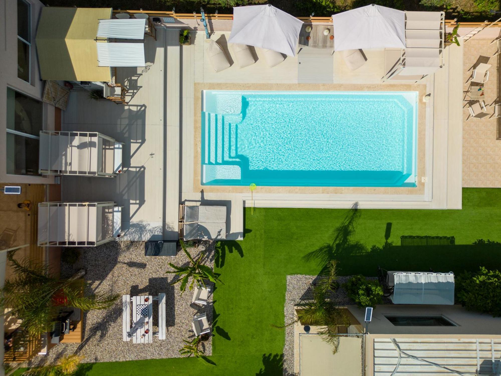 Modular Bungalows With Heated Pool Artemis Greece Exteriör bild