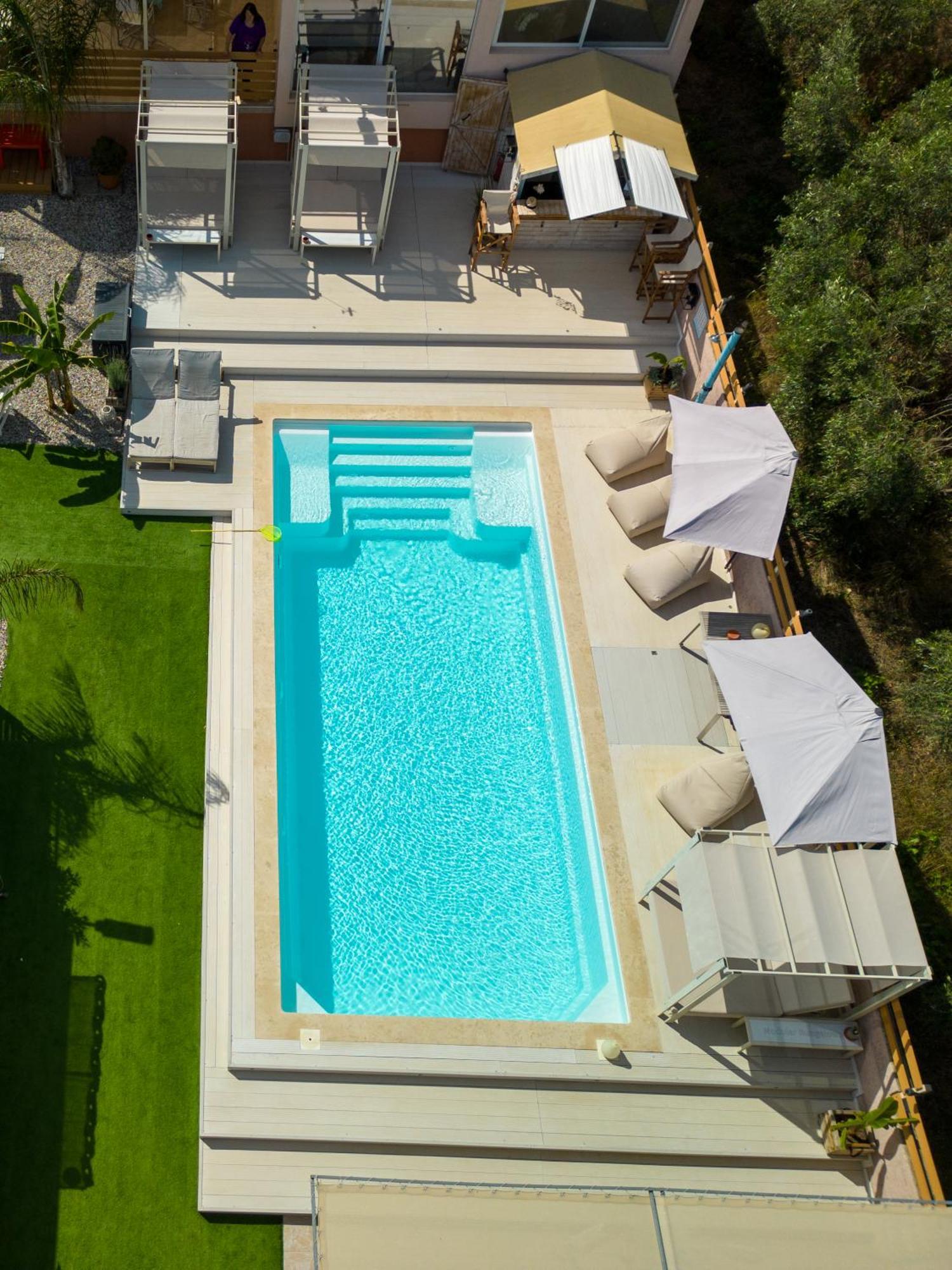Modular Bungalows With Heated Pool Artemis Greece Exteriör bild